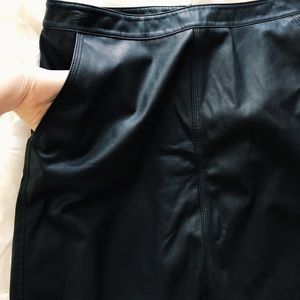 Fake Leather Mini Skirt